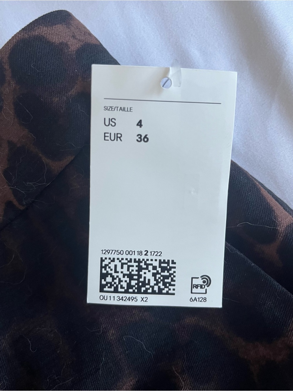 H&M Straight-Leg Animal Print Pants in Brown and Black - Picture 3 of 5